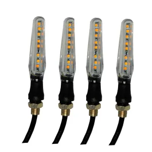 Bike Indicator  White And Amber (Pack of 4)