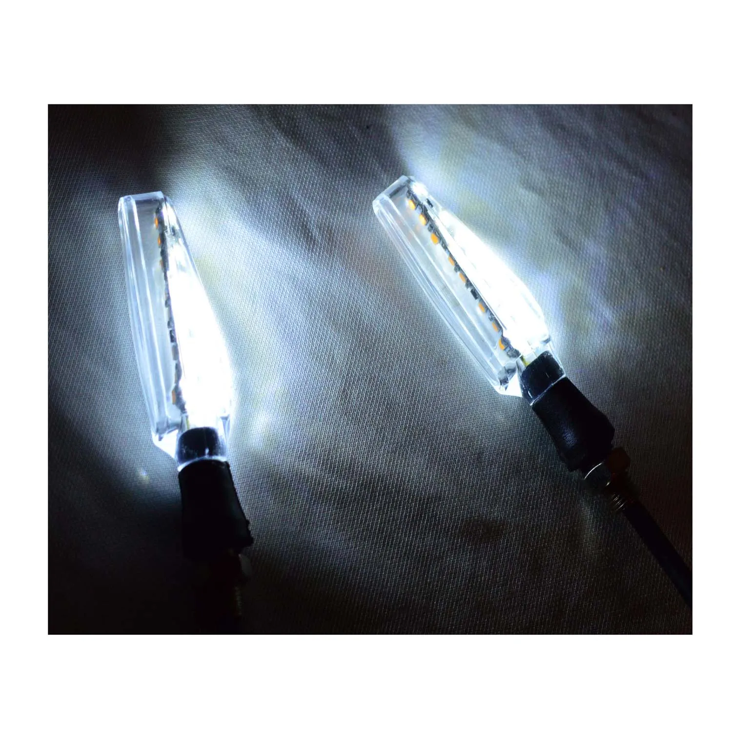 Bike Indicator  White And Amber (Pack of 4)