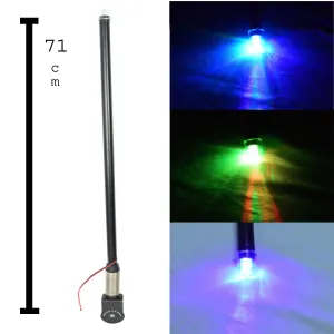 Bike Led Antenna Light Multi Color Red Big (L-71 cm)