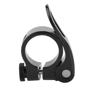 Bike Seat Post Clamp - Quick Release, Ø31.8mm, Black, for 27.2 ~ 31.8mm Seatpost