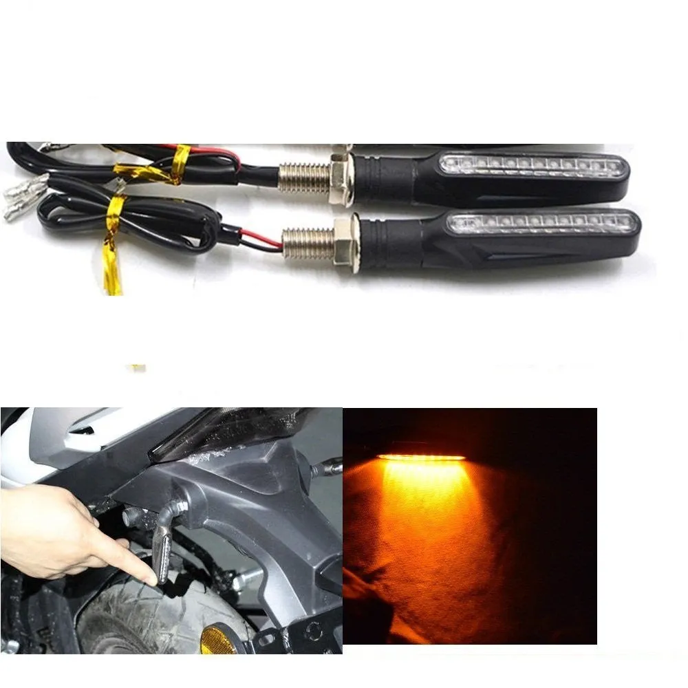 Bike Signal 9 LED Indicator Light Blinker Yellow Light for - Yamaha / Hero / Bajaj KTM 125/200/250/390 Duke RC