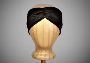 Black Honeycomb Turban Headband