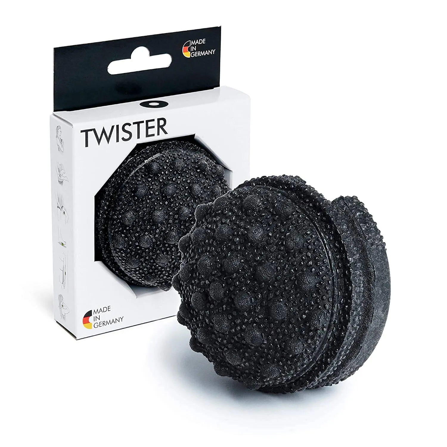 BLACKROLL - Twister, For Tennis Elbow or Golfers Elbow, Runners Knee, and Targeted Neck Pain, 3" x 2"