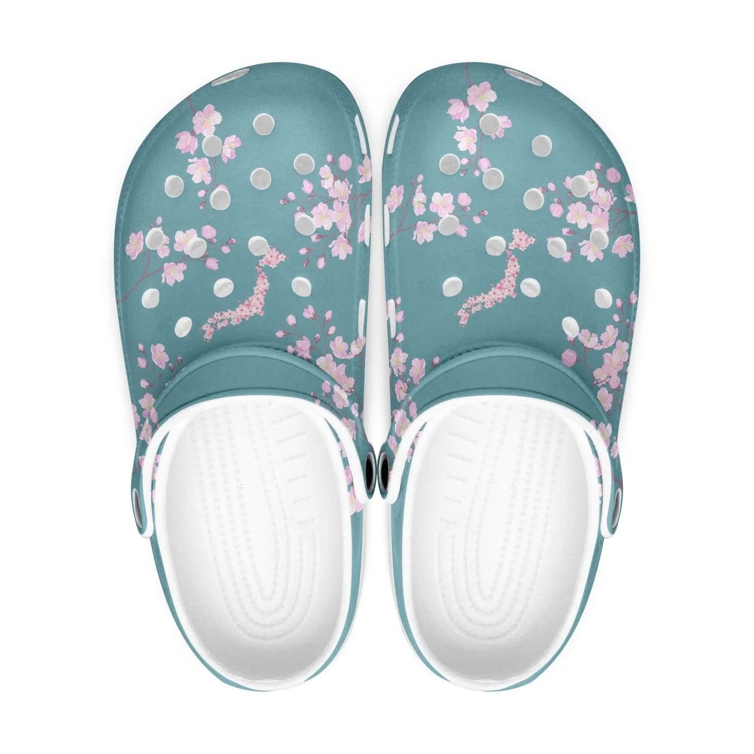 Blue Sky Sakura Clogs