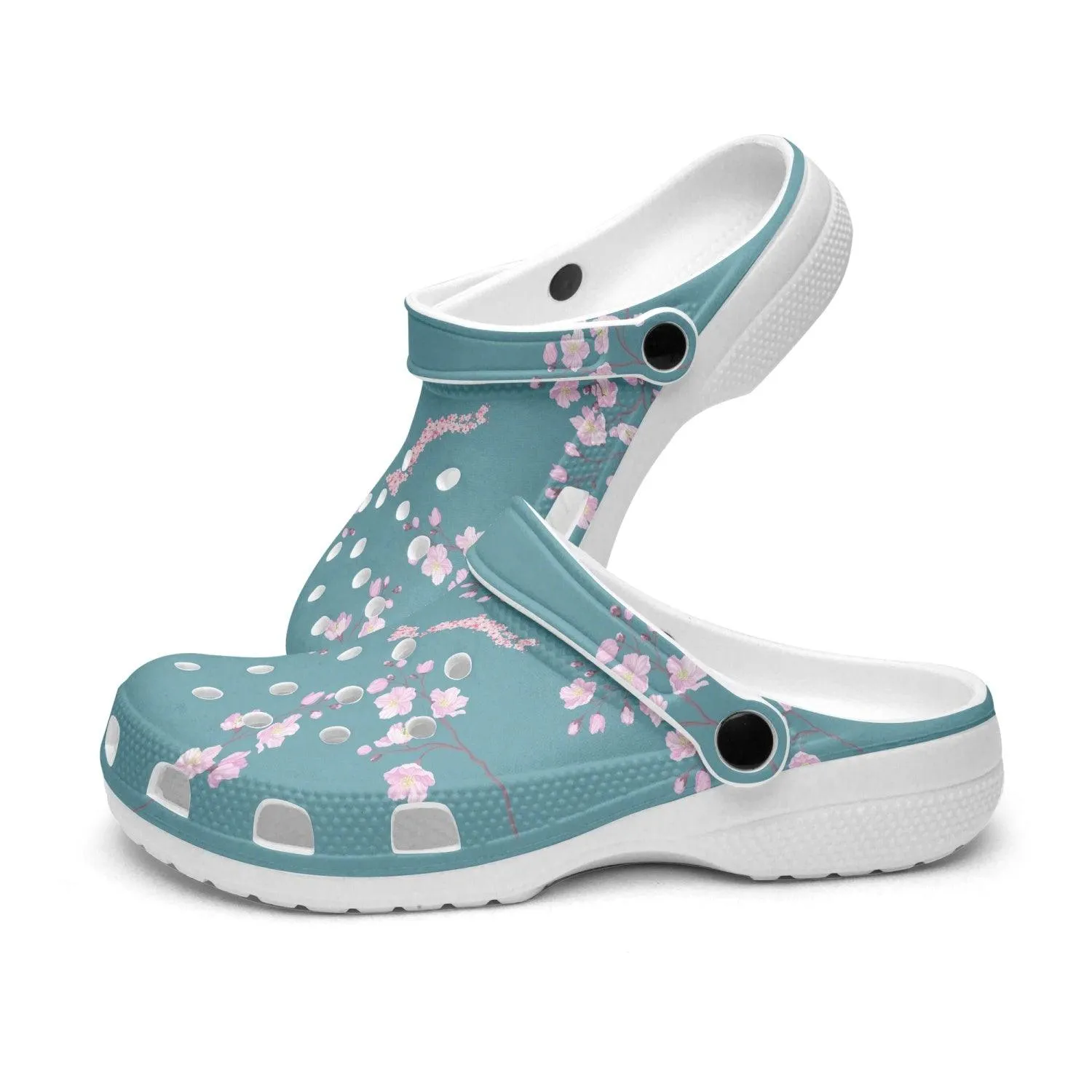 Blue Sky Sakura Clogs