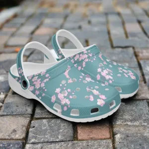 Blue Sky Sakura Clogs