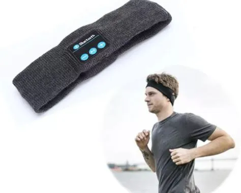Bluetooth Stretch Head Wrap - Black or Grey