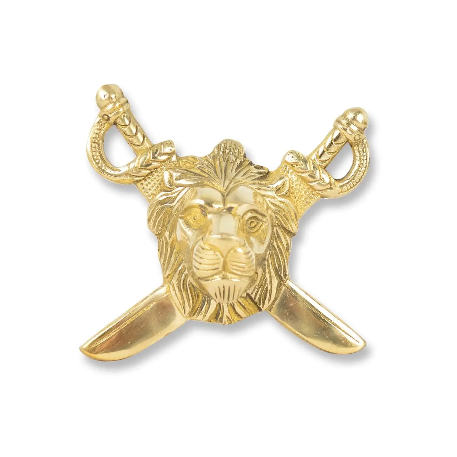 Brass lion face Band sword For Royal Enfield All Models