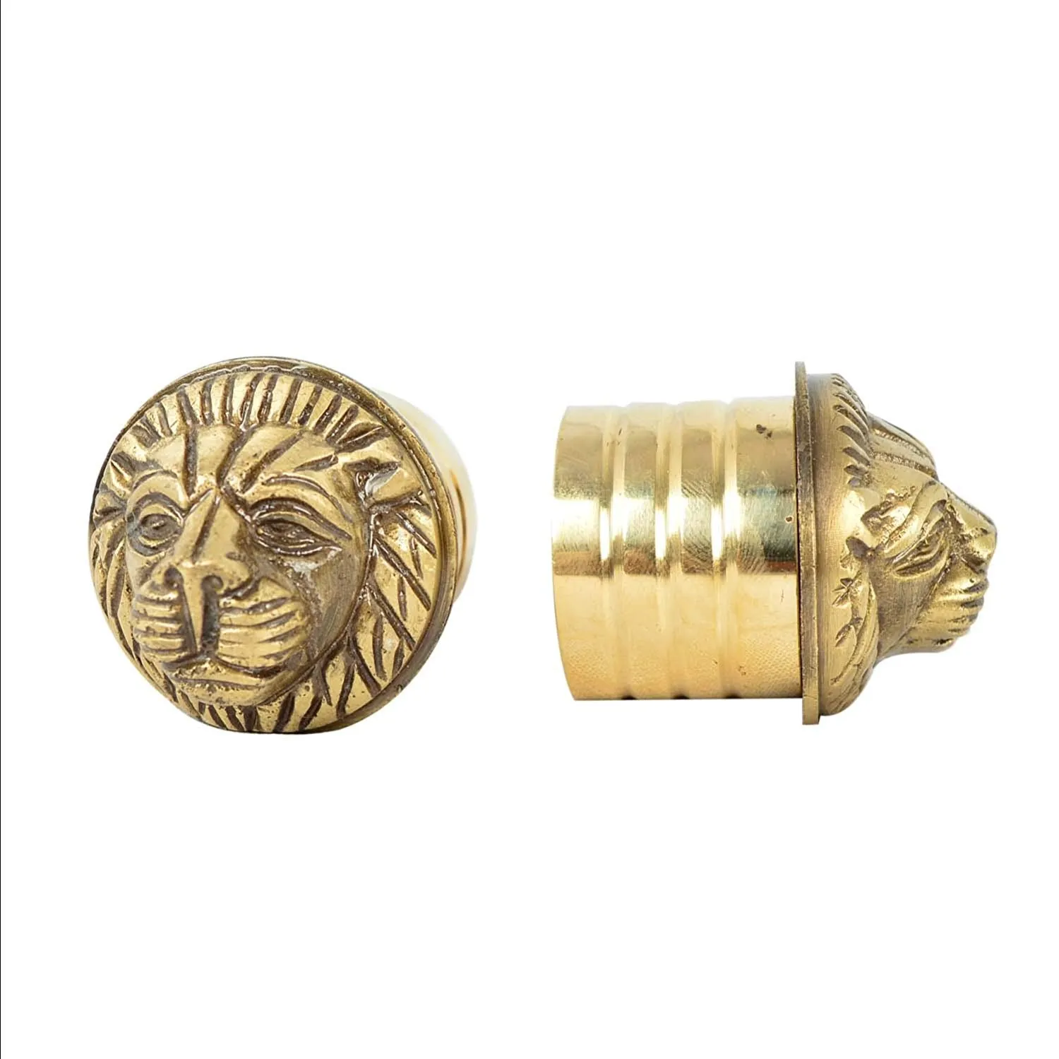 Brass Lion Face Design Handle Nob For Royal Enfield All Models