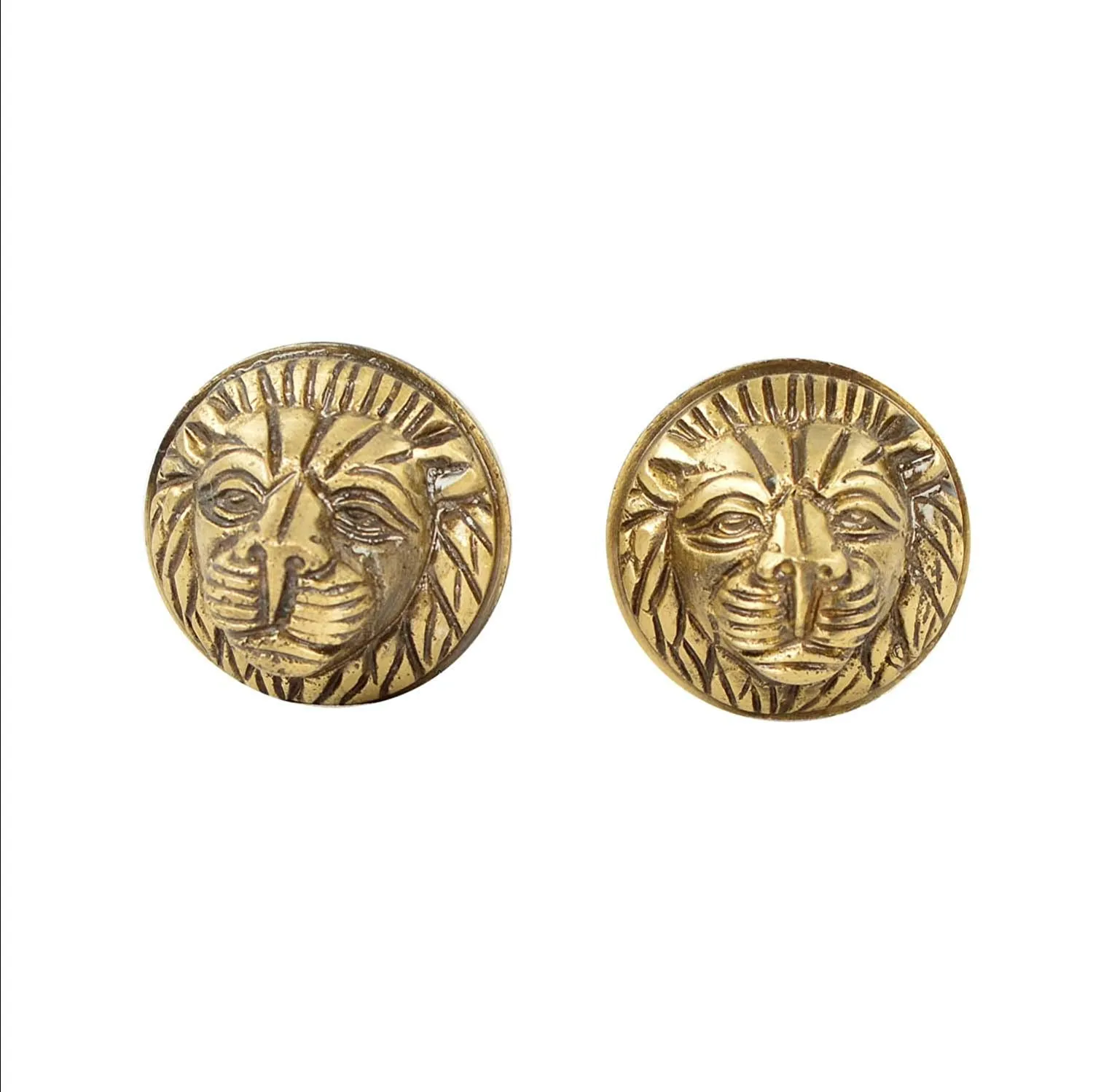 Brass Lion Face Design Handle Nob For Royal Enfield All Models