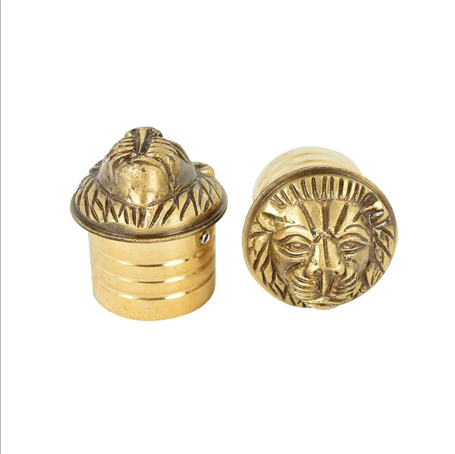 Brass Lion Face Design Handle Nob For Royal Enfield All Models