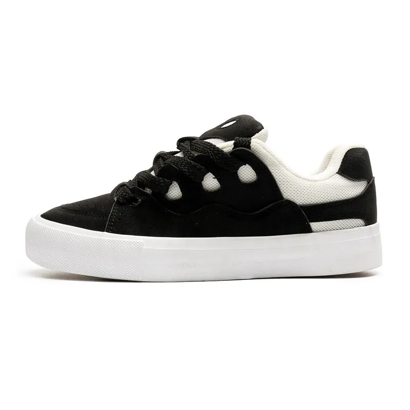 Breathable Color-blocking Board Shoes Couple Bread Shoes