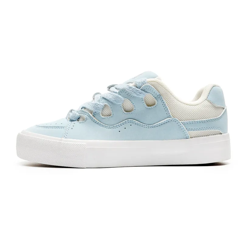 Breathable Color-blocking Board Shoes Couple Bread Shoes