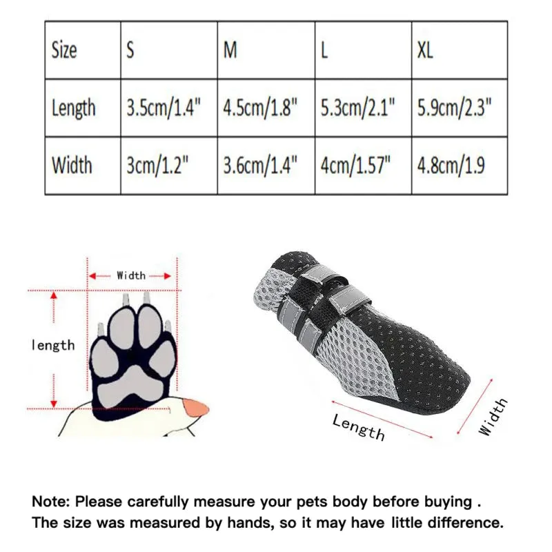 Breathable Dog Walking Shoes