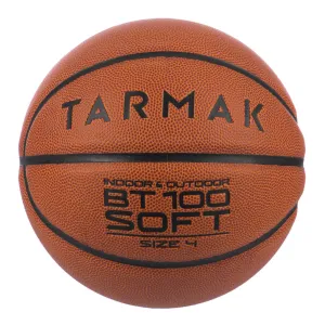 BT100 Kids' Size 4 Beginner Basketball, Under Age 6 - Orange