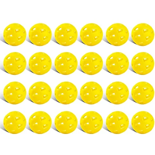 Champkey IMPACTECH Hybrid Rubber Practice Golf Balls - Designed for True Practice，High Impact Training Golf Balls ，Indestructible and Resistant to Dents (Yellow, 12 Pack)