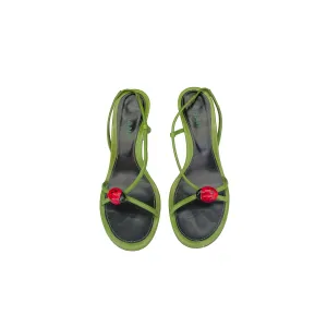 Chanel Green Lady Bug Heels