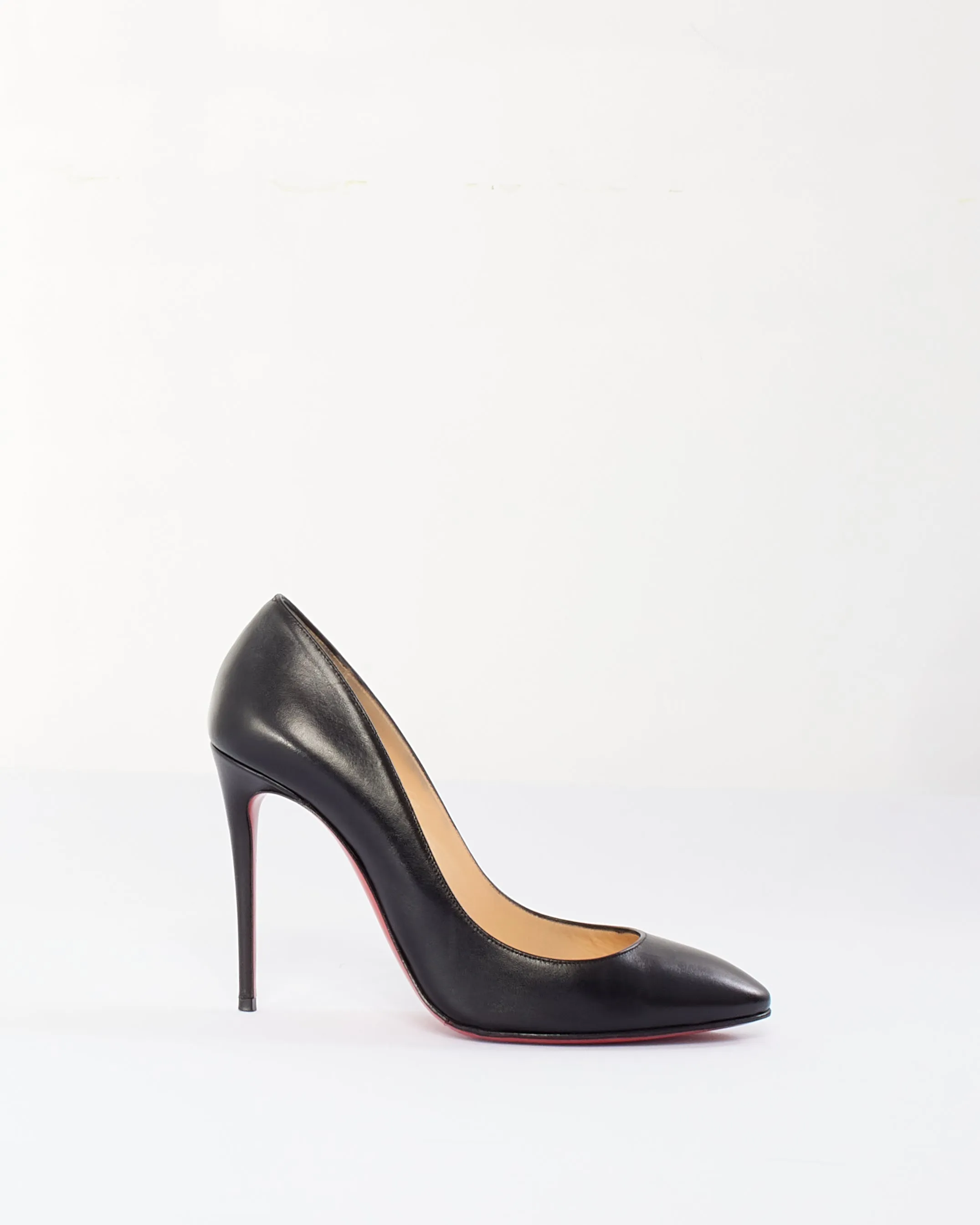 Christian Louboutin Black Leather Eloise 100 Nappa Pumps - 37.5