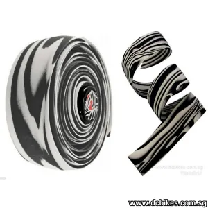 Cinelli Road/Fixie Team Zebra Cork Bar Grip Tape   End Caps