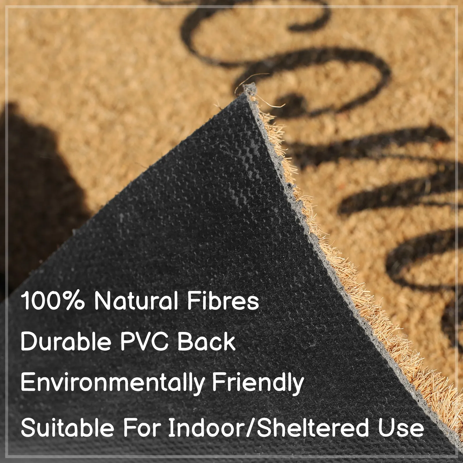 Coir Doormat - Hope You Like Football