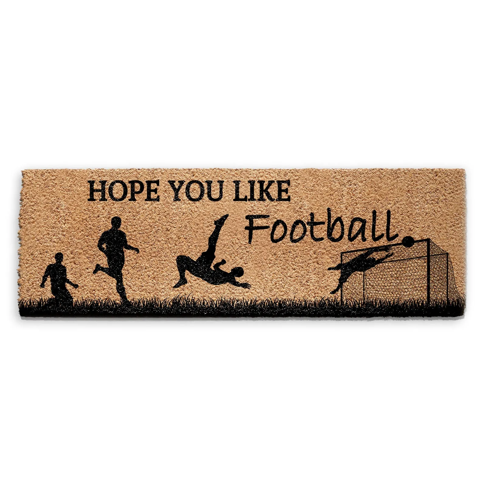 Coir Doormat - Hope You Like Football