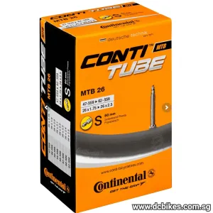Continental 26 X 1.75 - 2.5 MTB Road 60mm Presta Valve Inner Tube
