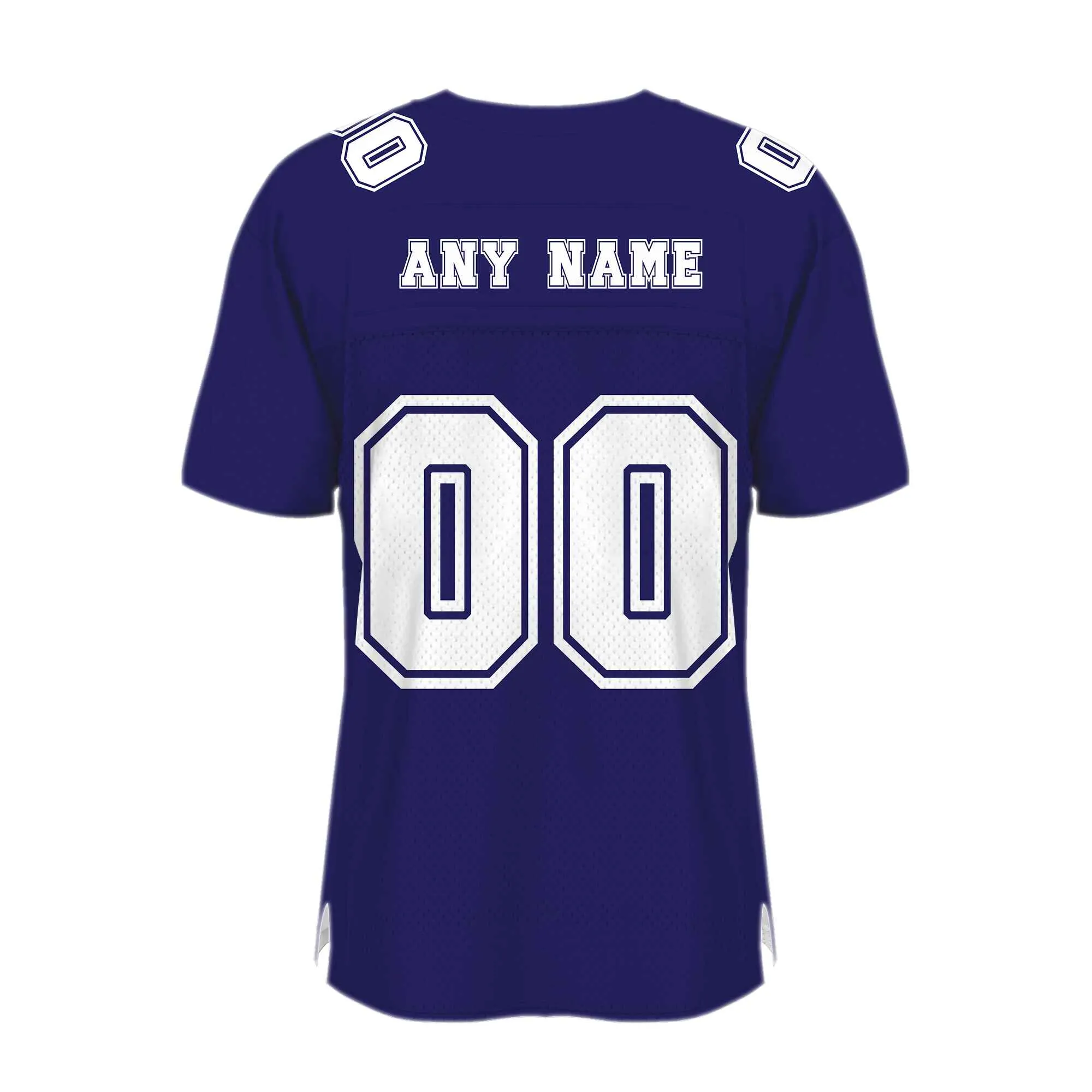 Custom Charcoal Purple White Mesh Authentic Football Jersey