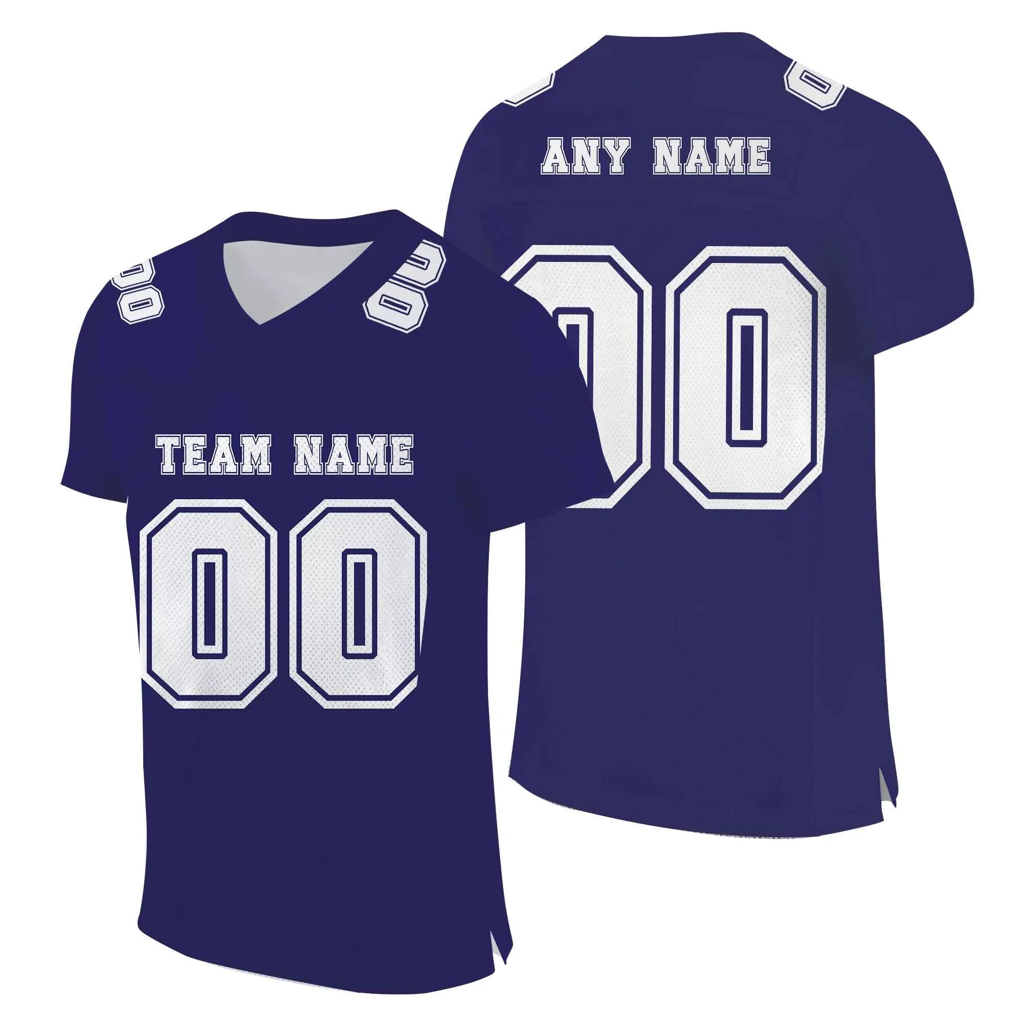 Custom Charcoal Purple White Mesh Authentic Football Jersey