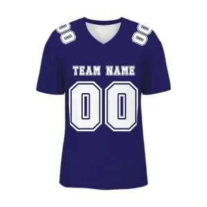 Custom Charcoal Purple White Mesh Authentic Football Jersey