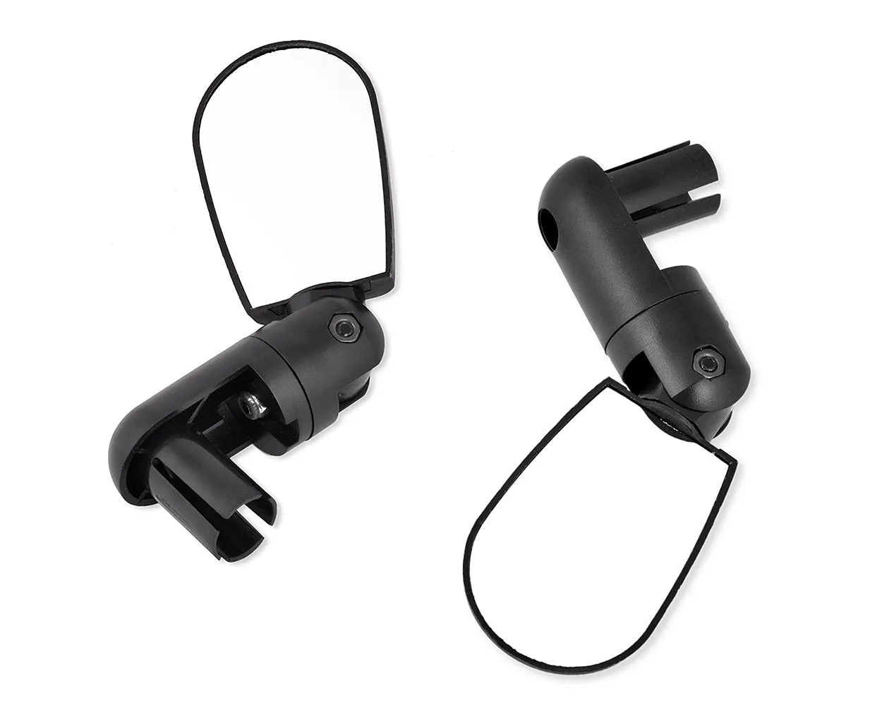 Cycling MTB Mountain Road Bike Bar End Rear View Mirror - Black