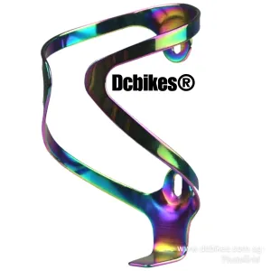 Dcbikes® Oil Slick Chameleon 3D Jet Fuel Rainbow MTB Road Waterbottle Cage Holder 22g