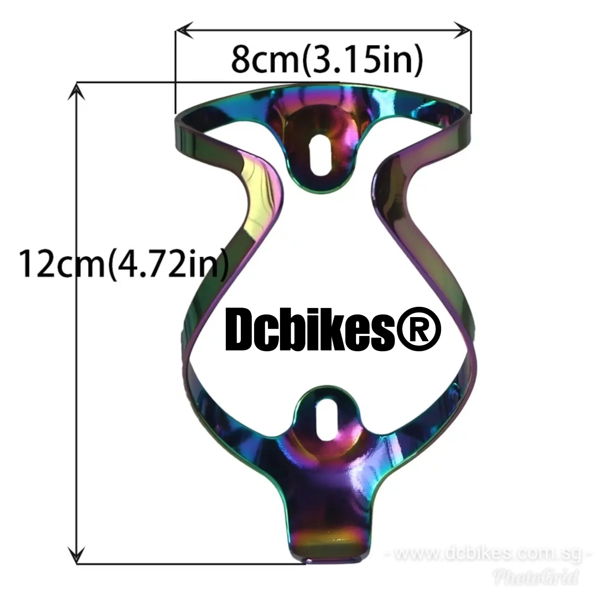 Dcbikes® Oil Slick Chameleon 3D Jet Fuel Rainbow MTB Road Waterbottle Cage Holder 22g