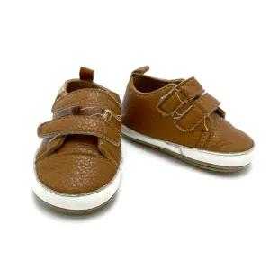 Ddbbrw brown leather soft sole shoes - toddler size 4