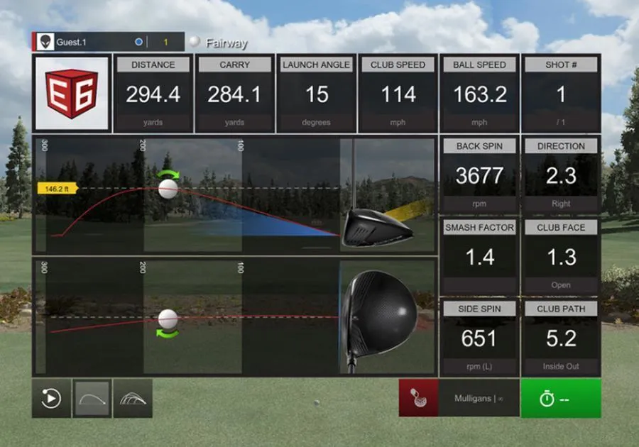 E6 Connect Golf Simulation Software