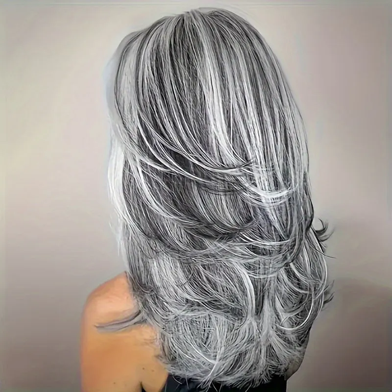 Elegant Long Wavy Synthetic Wig for Women - Beginner-Friendly, Heat-Resistant, 180% Dense with Rose Net Cap, Perfect for Daily Chic