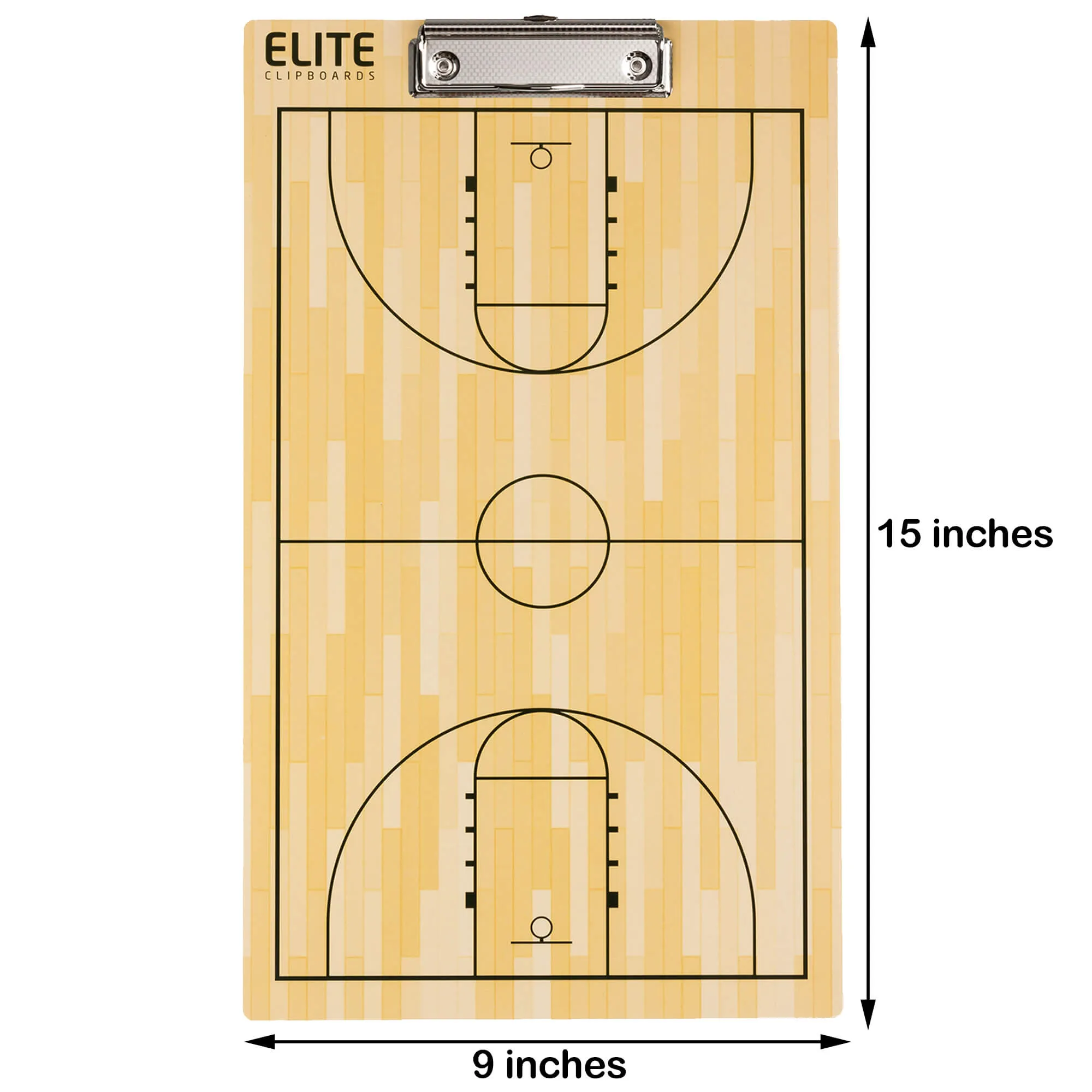Elite Dry Erase Basketball Coaches Clipboard