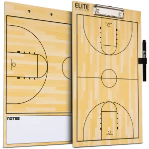 Elite Dry Erase Basketball Coaches Clipboard