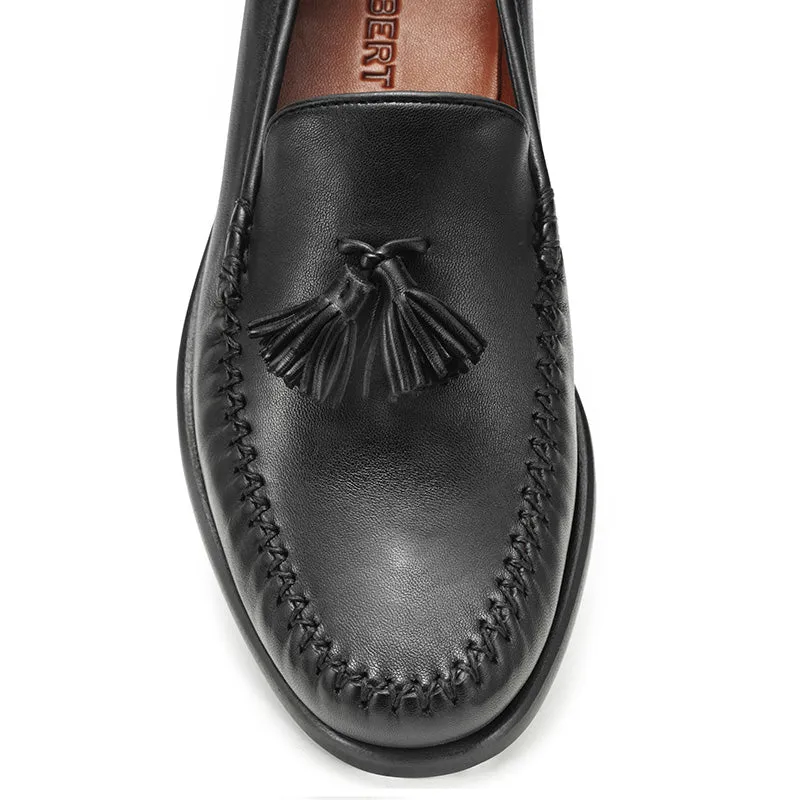 Elon Tassel Loafer - Black