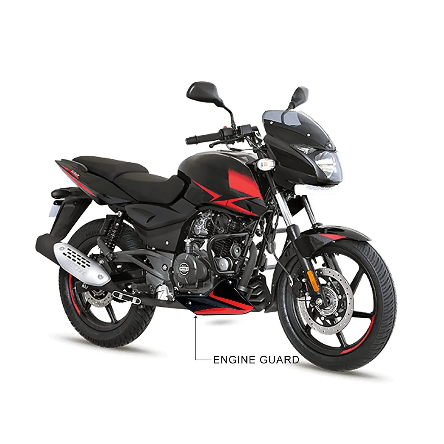 Engine Guard For Bajaj Pulsar 160,150,180 BS4,BS6 all Model Red.