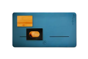 Erthe Life Handstand Training Blocks & Mat Starter Kit (Bamboo/Blue Bundle)