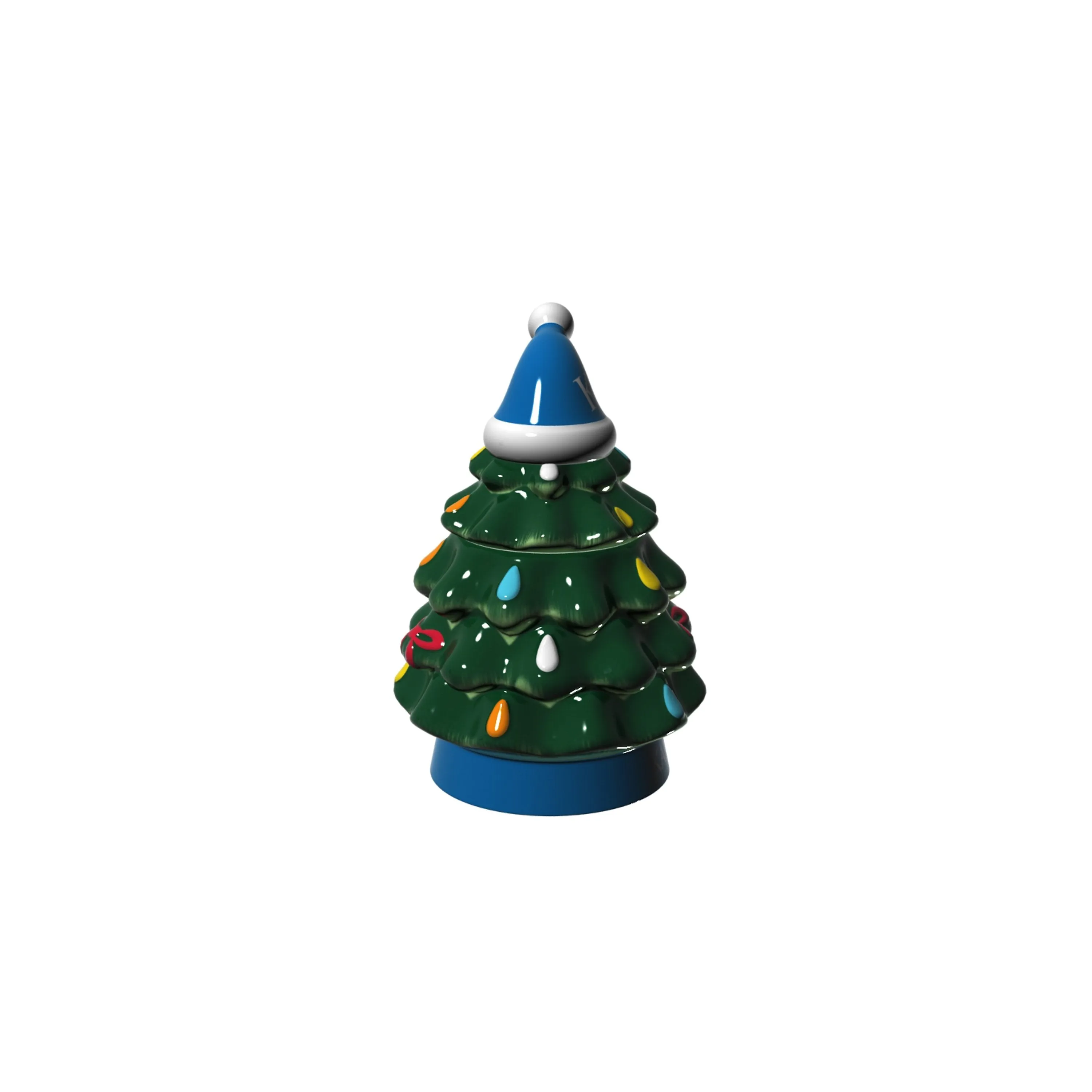 Evergreen Home Accents,18oz. Holiday Tree Cup Gift Set, University of Kansas,4.84x6.42x7.09 Inches