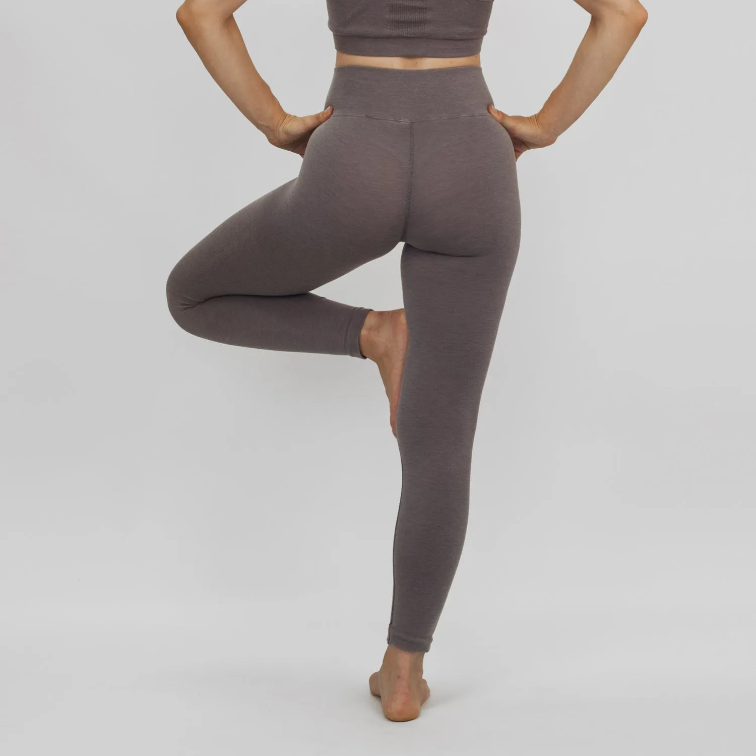 EVOKO CANDELA<br>Leggins vita bassa<br><i>grigio</i>