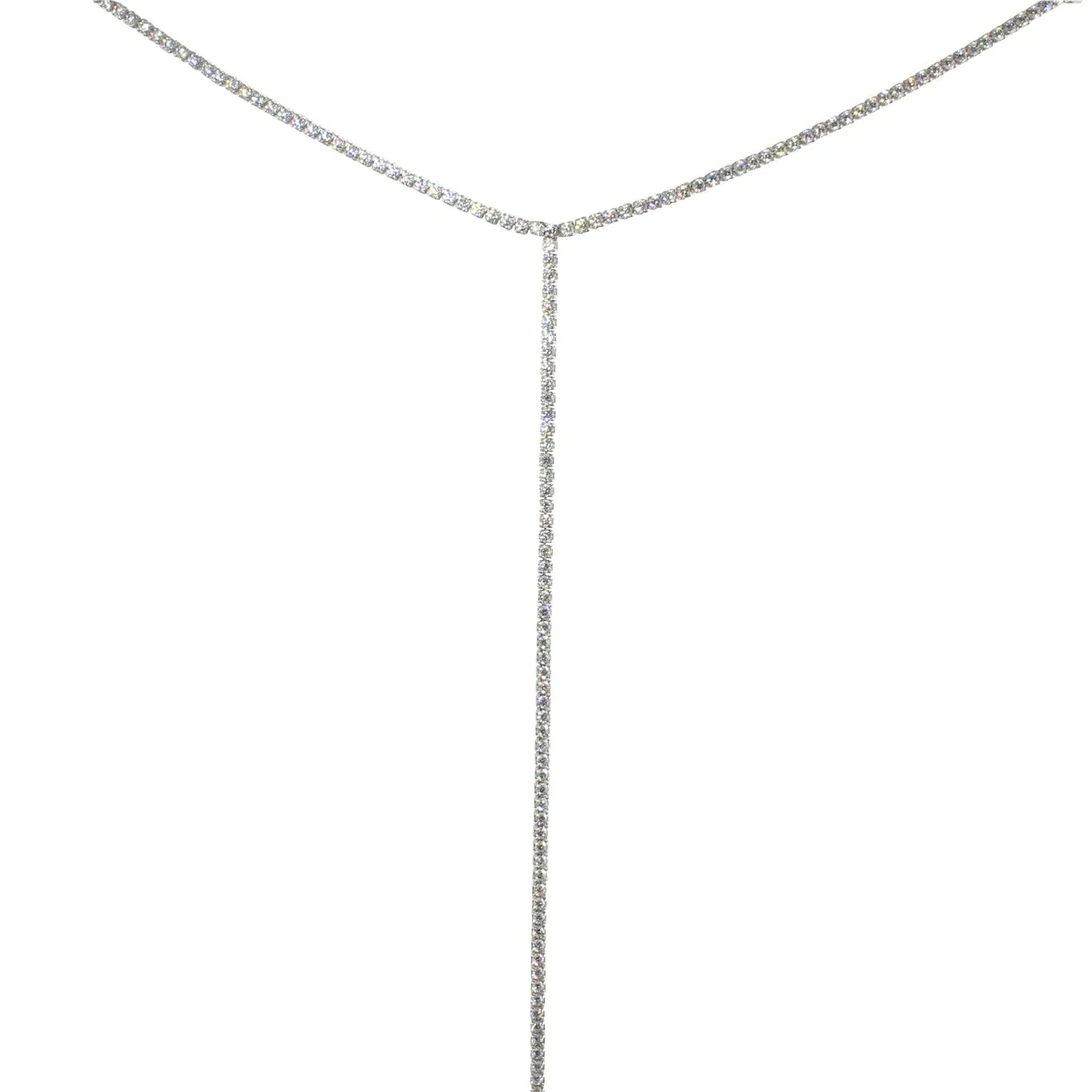 FANCY TENNIS LARIAT NECKLACE