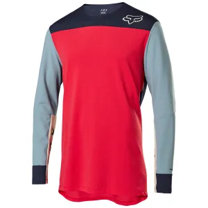 Fox Defend Delta Ls Jersey - Bright Red