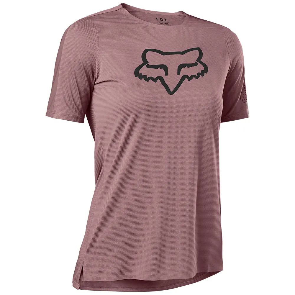 Fox Womens Flexair Ss Jersey - Plum Perfect