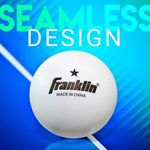 Franklin Sports Table Tennis Balls - Official Size and Weight 40mm Table Tennis Balls - One Star Professional Balls - Bulk Packs and Family Sets - White - Pack of 36