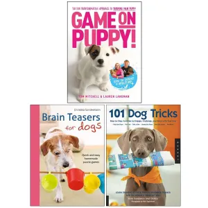 Game On Puppy!, Brain Teasers for dogs & 101 Dog Tricks 3 Books Collection Set