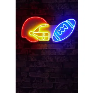Geneses Football Helmet 20 LED Neon Sign