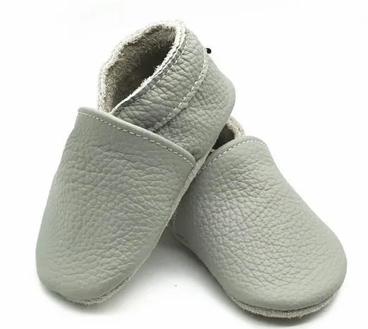 Genuine leather soft sole pre walker - Grey