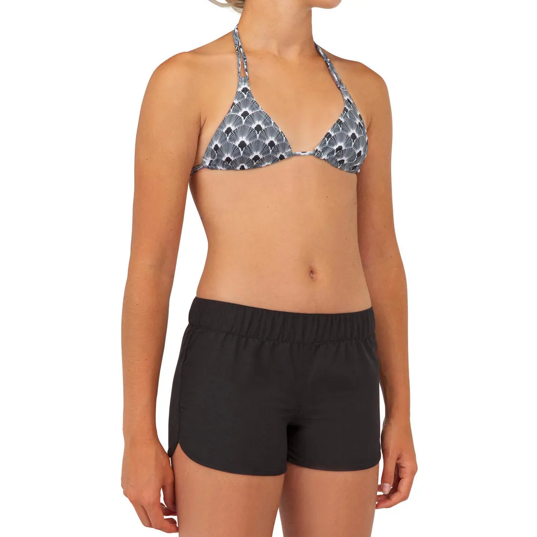 GIRL'S SURF SWIMSHORTS KINA 100